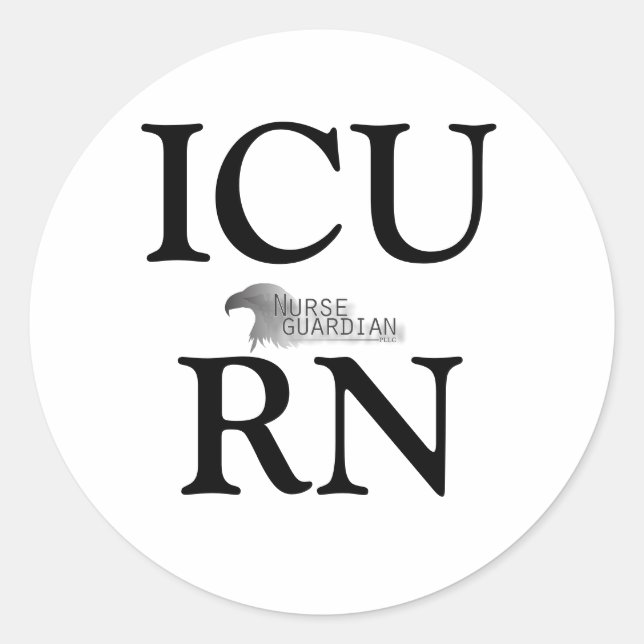 Nurseguardianlogo, ICURN Classic Round Sticker (Front)