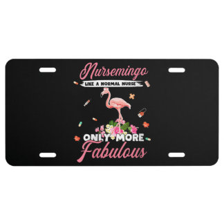 Nursemingo Like A Normal Nurse License Plate
