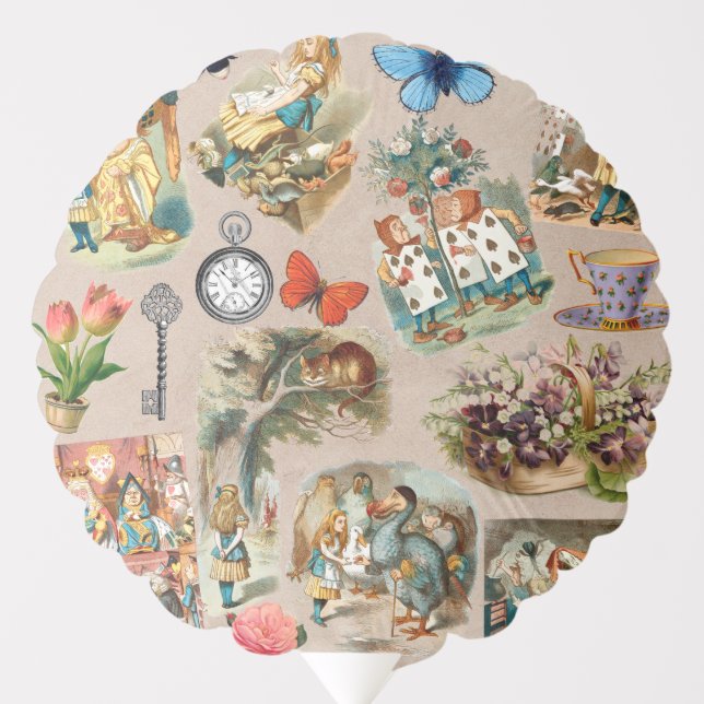  Nursery Alice Colorful 1800s Classic Wonderland  Balloon (Front)