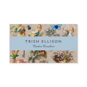 Nursery Alice Colorful 1800s Classic Wonderland  Business Card