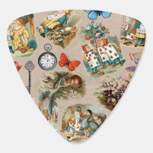 Nursery Alice Colorful 1800s Classic Wonderland Guitar Pick