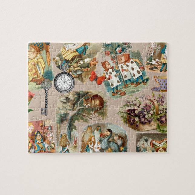  Nursery Alice Colorful 1800s Classic Wonderland  Jigsaw Puzzle (Horizontal)