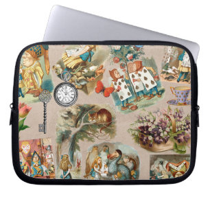 Nursery Alice Colorful 1800s Classic Wonderland Laptop Sleeve