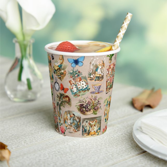  Nursery Alice Colorful 1800s Classic Wonderland  Paper Cups (Insitu)