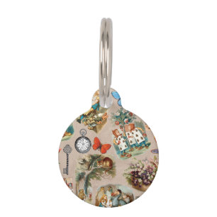 Nursery Alice Colorful 1800s Classic Wonderland Pet ID Tag