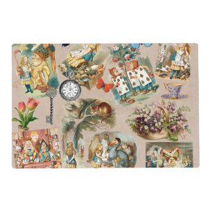  Nursery Alice Colorful 1800s Classic Wonderland  Placemat