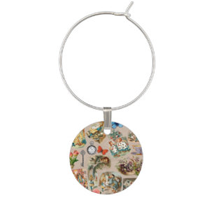 Nursery Alice Colorful 1800s Classic Wonderland Wine Charm