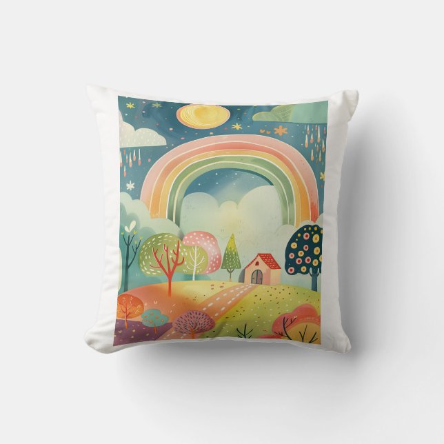 Nursery Art Design  Throw Pillow (Front)