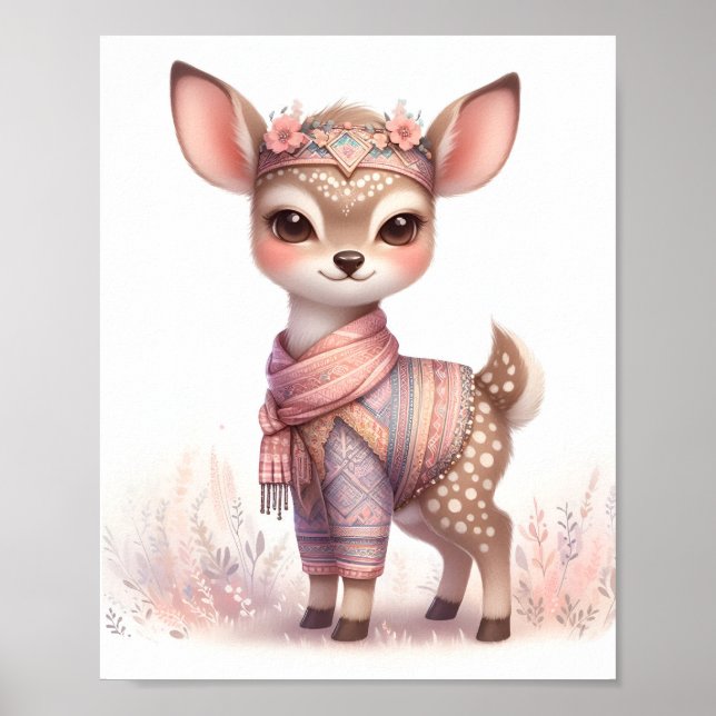 Nursery Art Nusantara / Heritage Baby Animals Poster (Front)