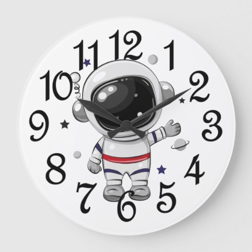 Nursery Baby Astronaut  Large Clock