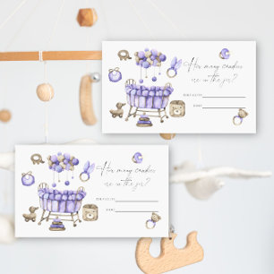 Nursery baby shower - Guess how many candies game Enclosure Card