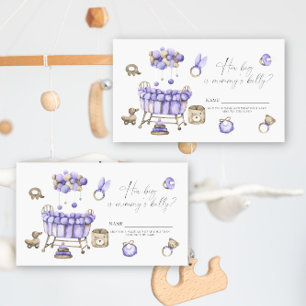 Nursery baby shower, How big is mommy's belly game Enclosure Card