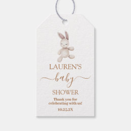 Nursery Bunny Baby Shower Gift Tag