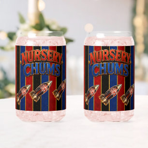 Nursery chums/kitchen/party rocket can glass