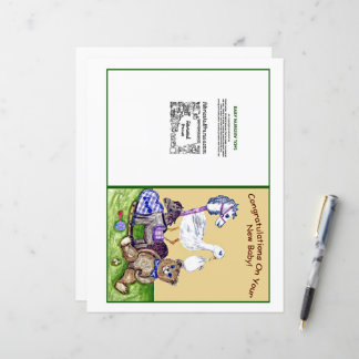Nursery Congratulations On New Baby Card Print