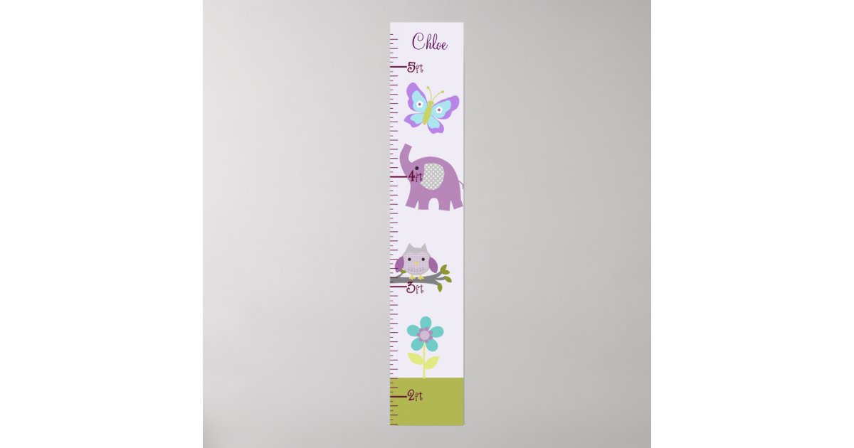 Nursery Growth Chart Zazzle