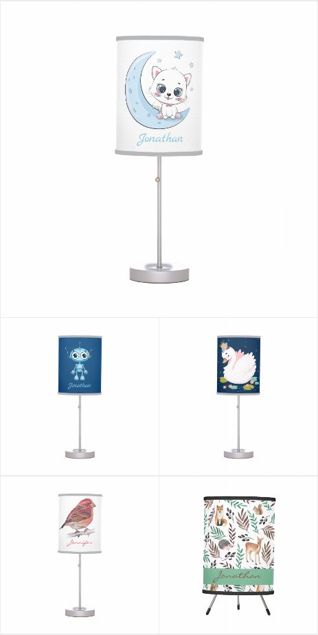 Nursery Kid's Room Table Lamp