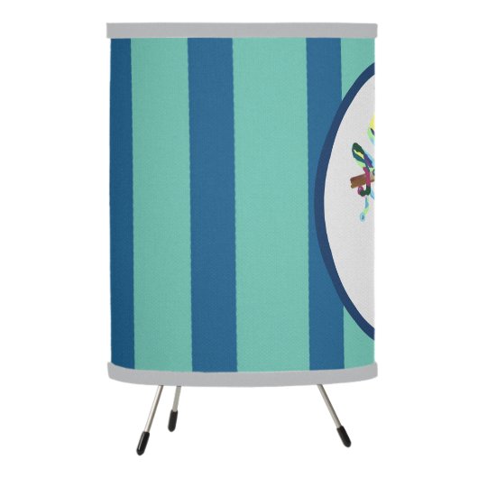 Nursery Lamp Watercolor Frog Bold (Left)