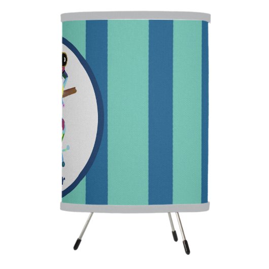 Nursery Lamp Watercolor Frog Bold (Right)