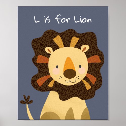 Nursery Lion Cute Wall Art