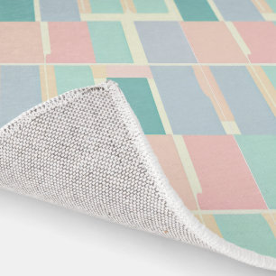 Nursery luxury in soft pastel patterned rug