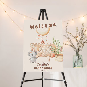 Nursery mobile baby shower little koala Welcome Foam Board
