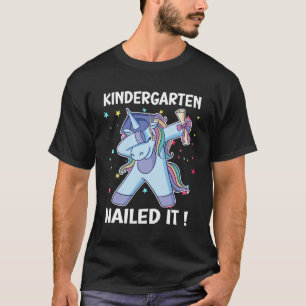 Nursery Nailed It Polka Dot Unicorn Graduation Cer T-Shirt