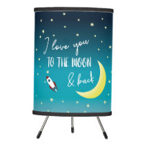 Nursery Ombre I love you to the Moon & Back Baby Tripod Lamp