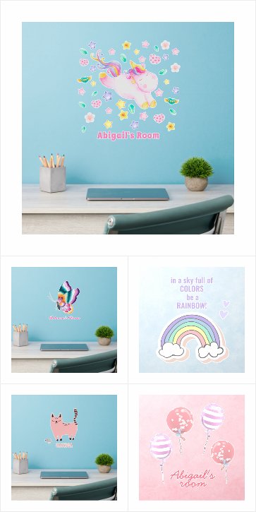 Nursery or Kids Bedroom Wall Decals