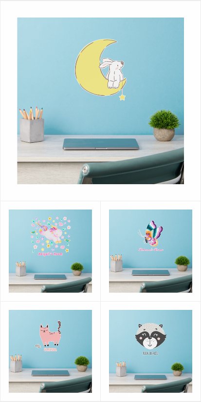 Nursery or Kids Bedroom Wall Decals