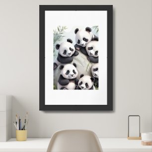Nursery Panda Framed Art
