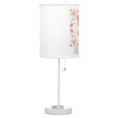 Nursery Pink Baby Girl Teddy Bear  Table Lamp (Left)