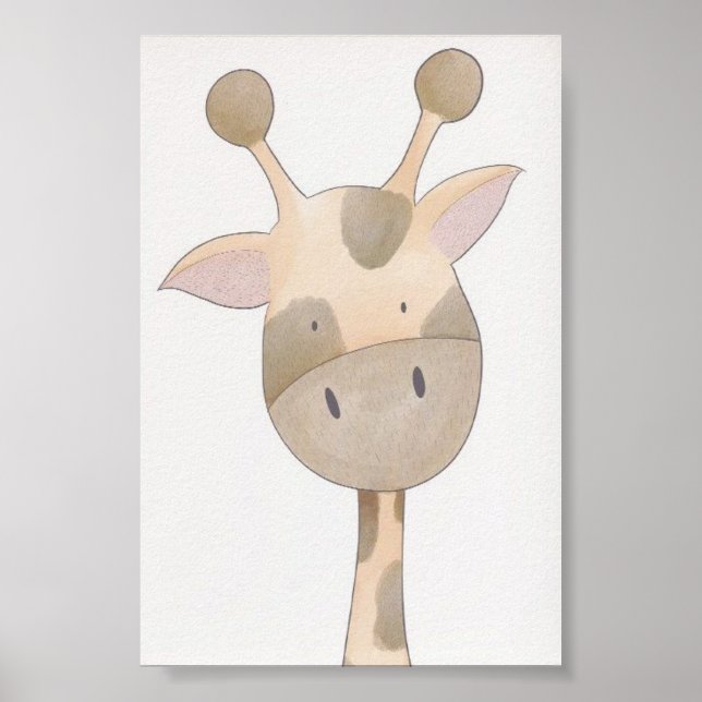 Nursery Poster - Giraffe (Front)