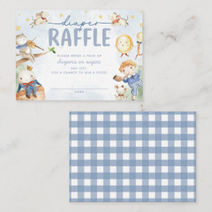 Nursery Rhyme Baby Shower Diaper Raffle Enclosure Card