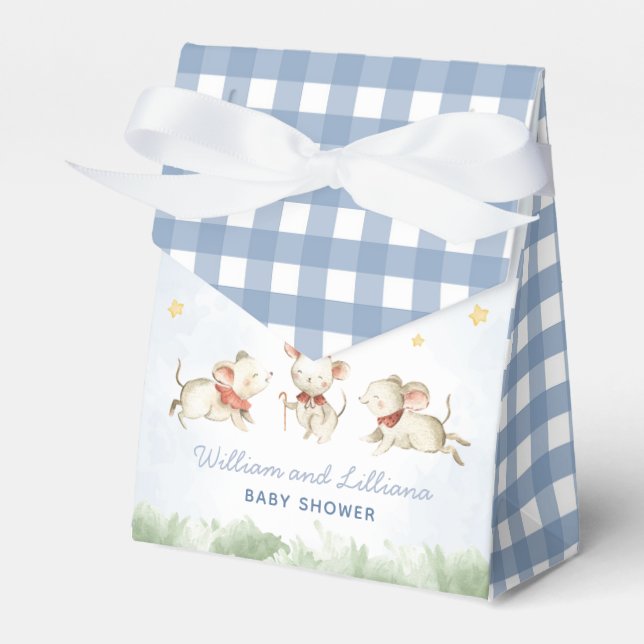 Nursery Rhyme Baby Shower Favor Box (Front Side)