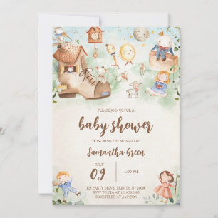 Nursery Rhyme Baby Shower Invitation