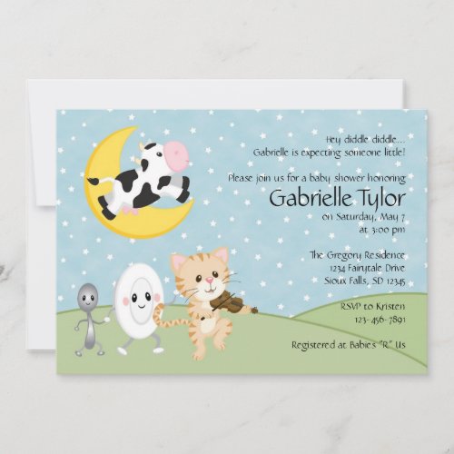 Nursery Rhyme Baby Shower Invitations