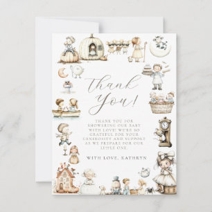 Nursery Rhyme Baby Shower Thank You Card
