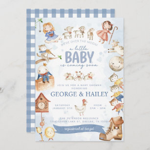 Mother goose best sale baby shower invitations