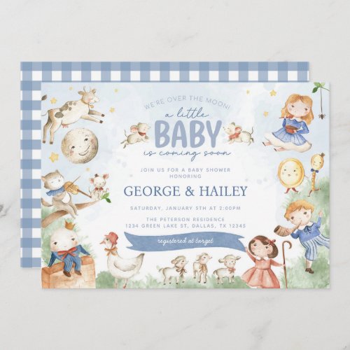 Nursery Rhyme Mother Goose Baby Shower Invitation