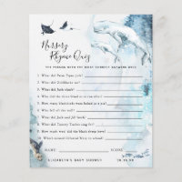 Nursery Rhyme Quiz | Baby Shower Game