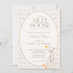 Nursery Rhyme Silly Goose Baby Shower Invitation