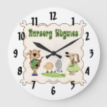 Nursery Rhymes Cow &amp; Fiddle Kids Clock at Zazzle