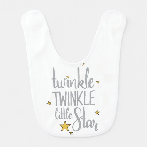 Nursery Rhymes Image Twinkle Twinkle Little Design Baby Bib