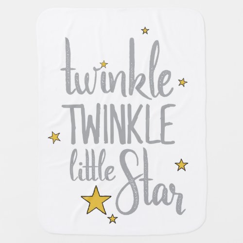 Nursery Rhymes Image Twinkle Twinkle Little Design Baby Blanket