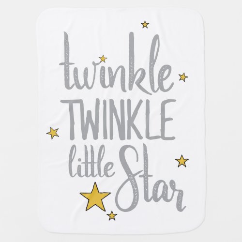 Nursery Rhymes Image Twinkle Twinkle Little Design Baby Blanket