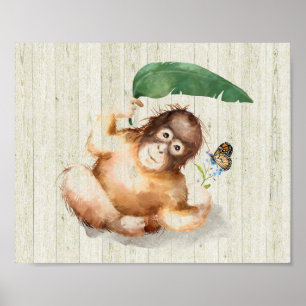 Nursery Room Monkey Poster