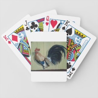 Nursery Rooster Mural Bicycle Playing Cards