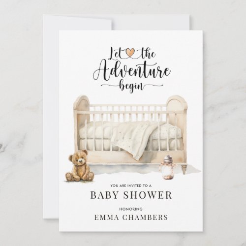 Nursery Scene Baby Shower Invitation