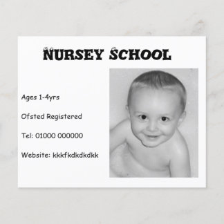 Nursery School/Nanny/Childminder Flyer